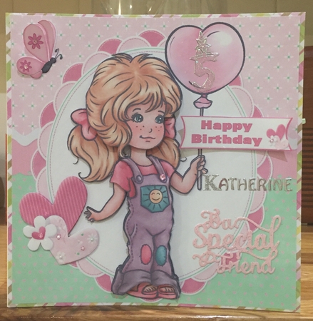 8x8 balloon girl birthday ages 2-5 mini kit by Suzanne Kavanagh