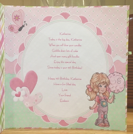 8x8 balloon girl birthday ages 2-5 mini kit by Suzanne Kavanagh