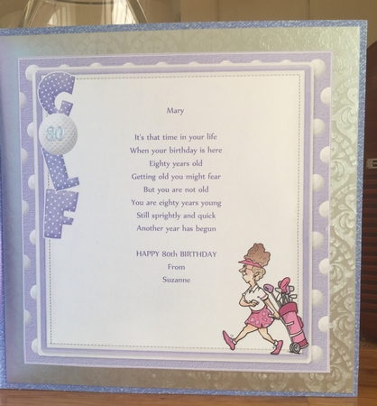 7x7 Women, golf and housework mini kit by Suzanne Kavanagh