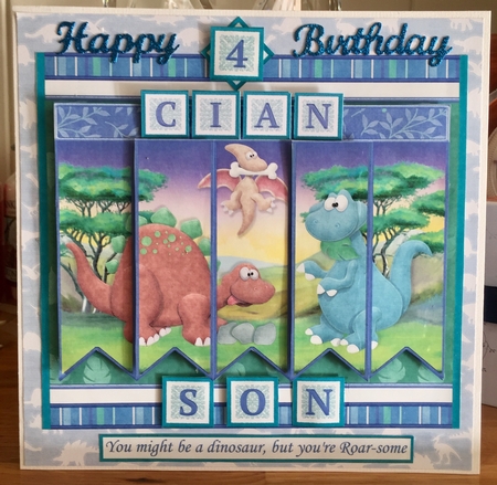 DINOSAURS 7.5 Alphabet and Age Quick Card Kit Create Any Name by Suzanne Kavanagh