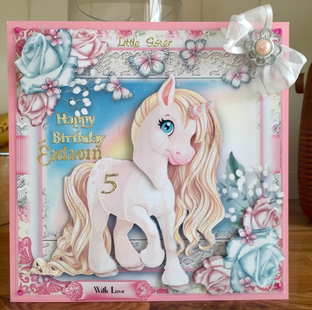 The Little Unicorn Card Front Kit by Suzanne Kavanagh