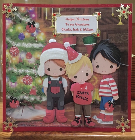 Three Little Brothers on Christmas Morning Mini Kit by Suzanne Kavanagh