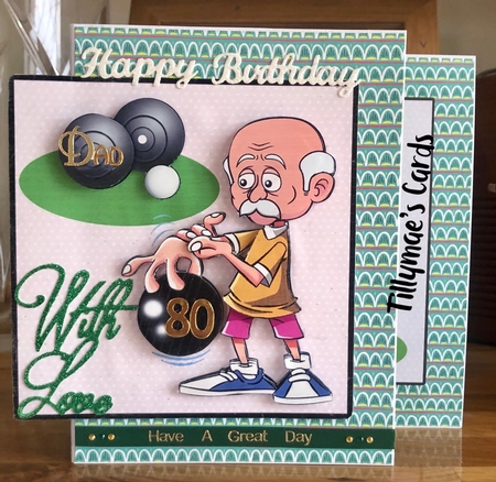 Vintage Bowler - Decoupage by Suzanne Kavanagh