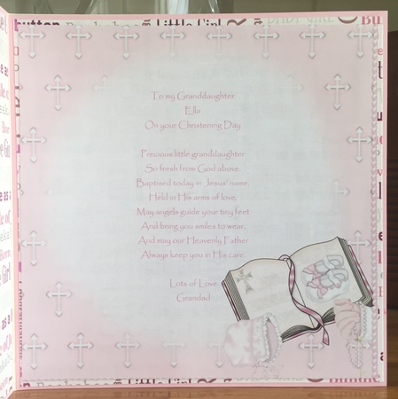 8x8 sweet angel girl Christening day mini kit by Suzanne Kavanagh