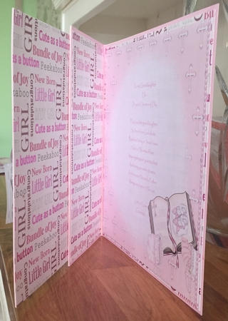 8x8 sweet angel girl Christening day mini kit by Suzanne Kavanagh