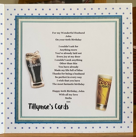 GOLF BEER 6 PACK GOLFERS CADDY 7.5 Decoupage & Insert Mini Kit by Suzanne Kavanagh