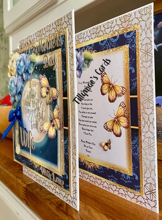 I Love You To The Moon And Back Card Front Kit by Suzanne Kavanagh