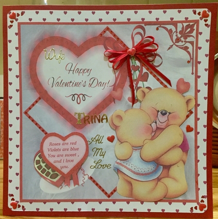 Bear Hugs Valentine mini kit. by Suzanne Kavanagh