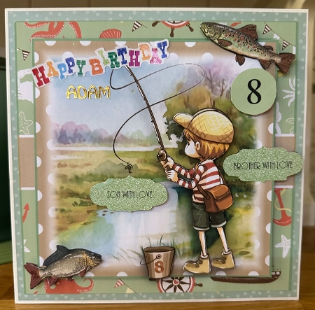 Gone Fishing Card Front Kit with ages 4-8 by Suzanne Kavanagh