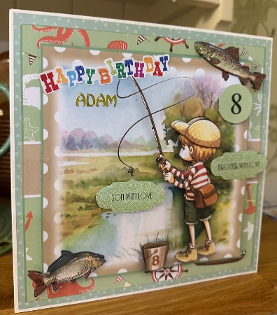 Gone Fishing Card Front Kit with ages 4-8 by Suzanne Kavanagh