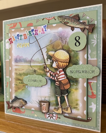 Gone Fishing Card Front Kit with ages 4-8 by Suzanne Kavanagh