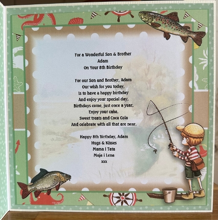 Gone Fishing Card Front Kit with ages 4-8 by Suzanne Kavanagh
