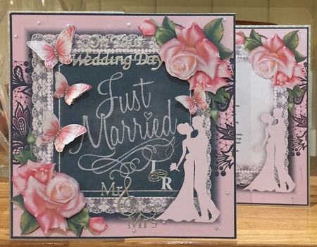 Just Married Card Front Kit by Suzanne Kavanagh