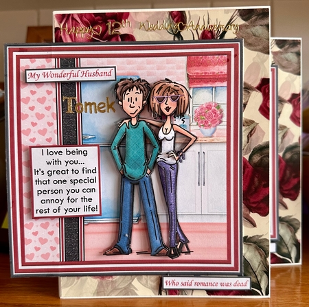 BEING WITH YOU Humorous Young Ones 7.5 Decoupage & Insert Mini Kit by Suzanne Kavanagh
