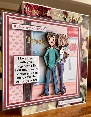 BEING WITH YOU Humorous Young Ones 7.5 Decoupage & Insert Mini Kit by Suzanne Kavanagh