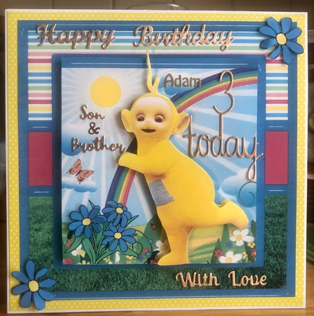 Teletubbies Everyday Fun 7x7 Card Front 1 by Suzanne Kavanagh