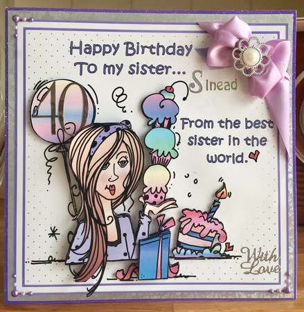 8x8 happy birthday to my sister mini kit by Suzanne Kavanagh