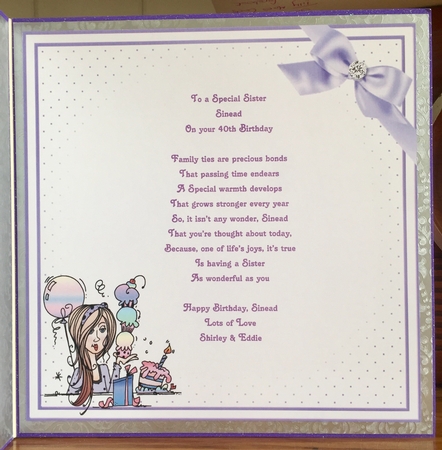 8x8 happy birthday to my sister mini kit by Suzanne Kavanagh