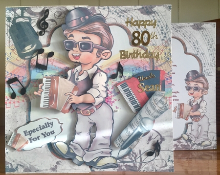 8x8 Accordian man mini kit by Suzanne Kavanagh