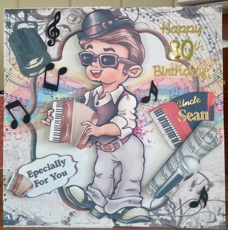 8x8 Accordian man mini kit by Suzanne Kavanagh