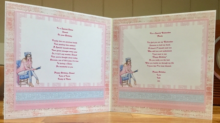 THE CAT LADY ROSES & VERSE 7.5 Decoupage & Insert Mini Kit  by Suzanne Kavanagh