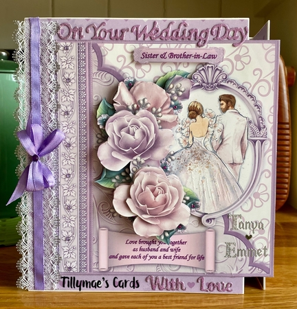 Wedding Day LOVE BROUGHT YOU TOGETHER 8x8 Decoupage Mini Kit & Insert by Suzanne Kavanagh