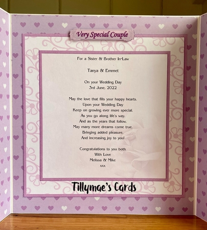 Wedding Day LOVE BROUGHT YOU TOGETHER 8x8 Decoupage Mini Kit & Insert by Suzanne Kavanagh