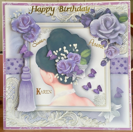 Flowers In Her Hair Lilac Rose by Suzanne Kavanagh