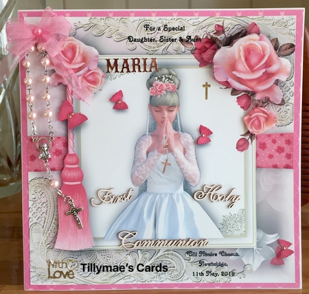 Holy Communion Female Card Front Kit by Suzanne Kavanagh