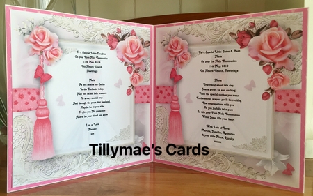 Holy Communion Female Card Front Kit by Suzanne Kavanagh