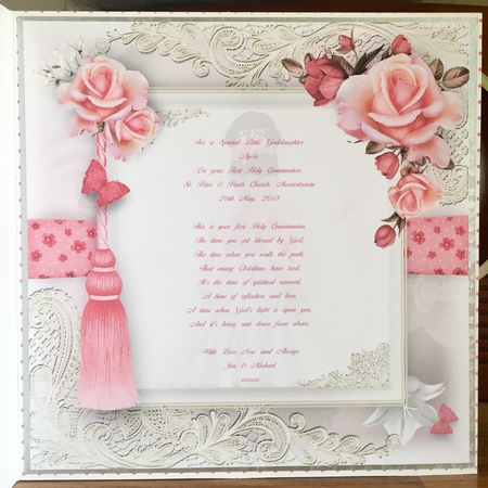 Holy Communion Dark Hair Card Front Kit by Suzanne Kavanagh