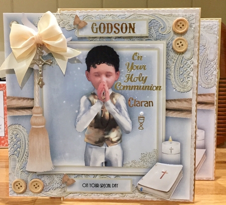 Communion/Confirmation Boy card Front Kit by Suzanne Kavanagh