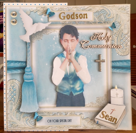 Communion Teen Boy Card Front Kit by Suzanne Kavanagh
