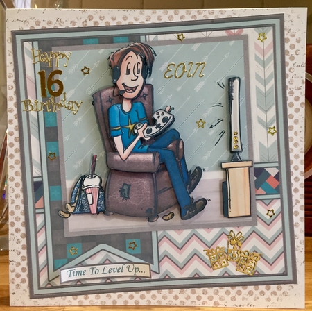 ONLINE GAMER 7.5 Decoupage, Ages & Insert Mini Kit by Suzanne Kavanagh