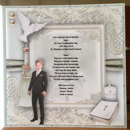 Confirmation Older Teen Boy Card Front Kit by Suzanne Kavanagh