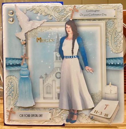 Confirmation Older Teen Girl Card front Kit by Suzanne Kavanagh