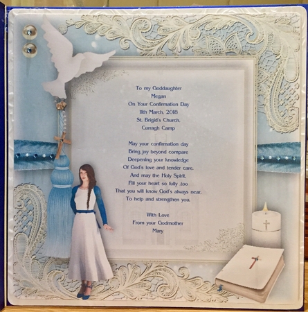 Confirmation Older Teen Girl Card front Kit by Suzanne Kavanagh