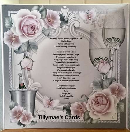 Anniversary, Wedding, Silver Anniversary mini kit by Suzanne Kavanagh