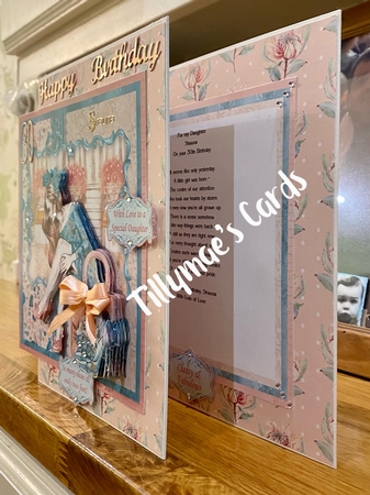 CLASSY & FABULOUS BLUE 7.5 Decoupage & Insert Mini Kit by Suzanne Kavanagh