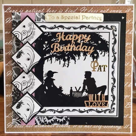 PICNIC SILHOUETTE 7.5 Quick Layers Card & Insert Mini Kit by Suzanne Kavanagh