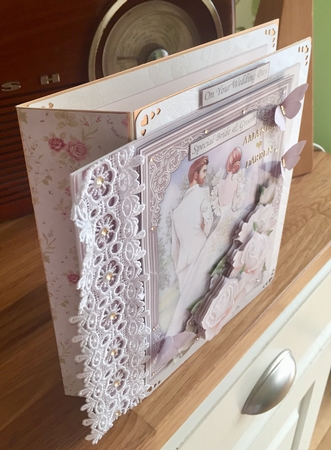 WEDDING DAY BRIDE & GROOM 7.5 Decoupage & Insert Bumper Kit  by Suzanne Kavanagh