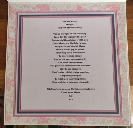 SISTER DEFINITION SQUARES 7.5 Humorous Birthday Quick Layer Card by Suzanne Kavanagh