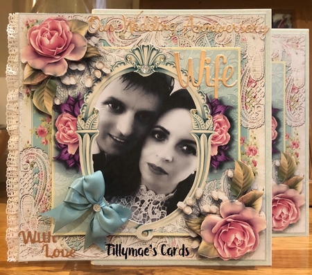 Wedding Anniversary Rose Card Kit by Suzanne Kavanagh