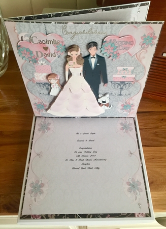 Stylish Wedding with Bridesmaid and Dog Mini Kit by Suzanne Kavanagh