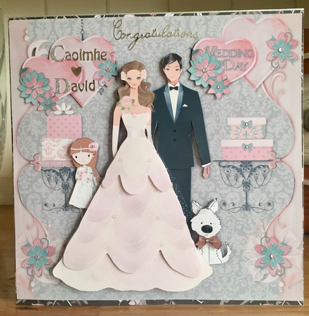 Stylish Wedding with Bridesmaid and Dog Mini Kit by Suzanne Kavanagh