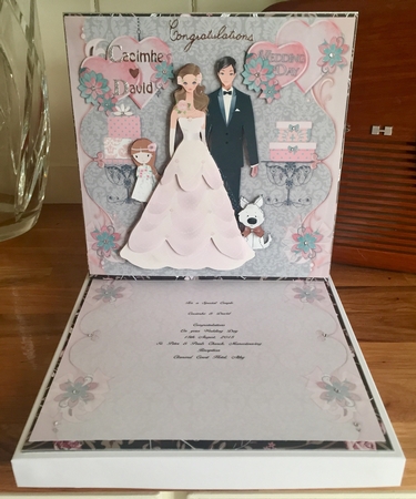 Stylish Wedding with Bridesmaid and Dog Mini Kit by Suzanne Kavanagh