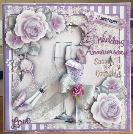 1st Wedding Anniversary/Wedding Day Card Kit by Suzanne Kavanagh