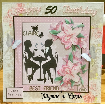 A Girly Chat - Decoupage by Suzanne Kavanagh