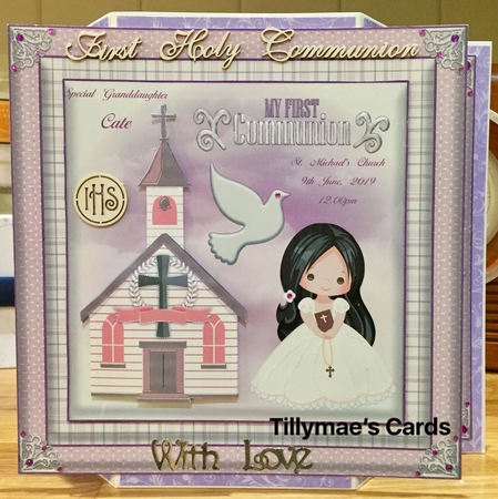 8 x 8 Insert Girl First Communion by Suzanne Kavanagh