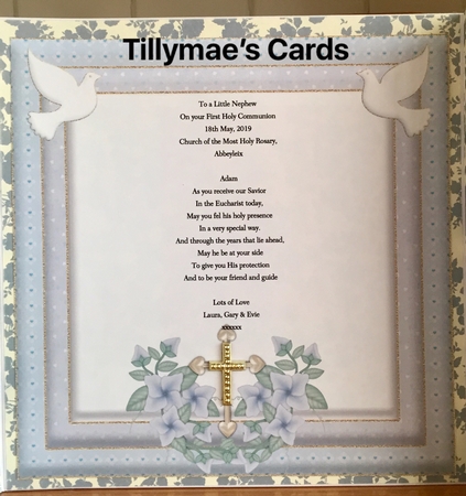 8 x 8 Insert Communion Boy by Suzanne Kavanagh